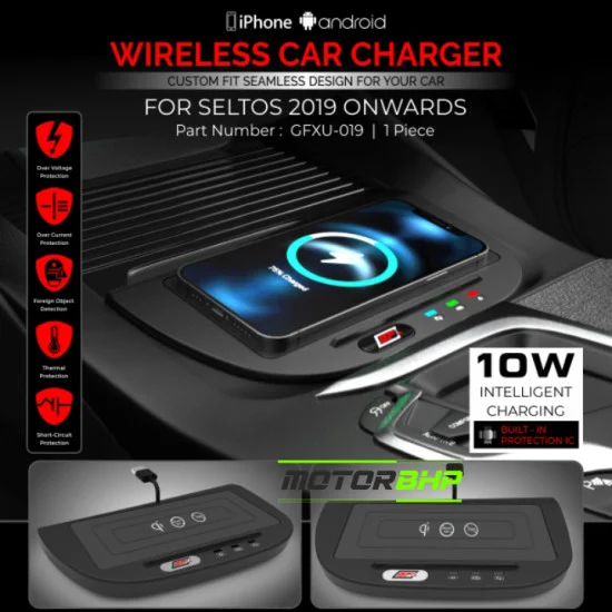 Kia Car Accessories Buy Kia Seltos Wireless Car Charger